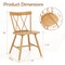Farmhouse Dining Chair Set of 2, Rubber Wood Frame, Comfortable Seating for Kitchen and Dining Rooms